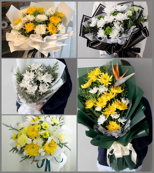 北京密云区西田各庄镇西智村白事花束代送